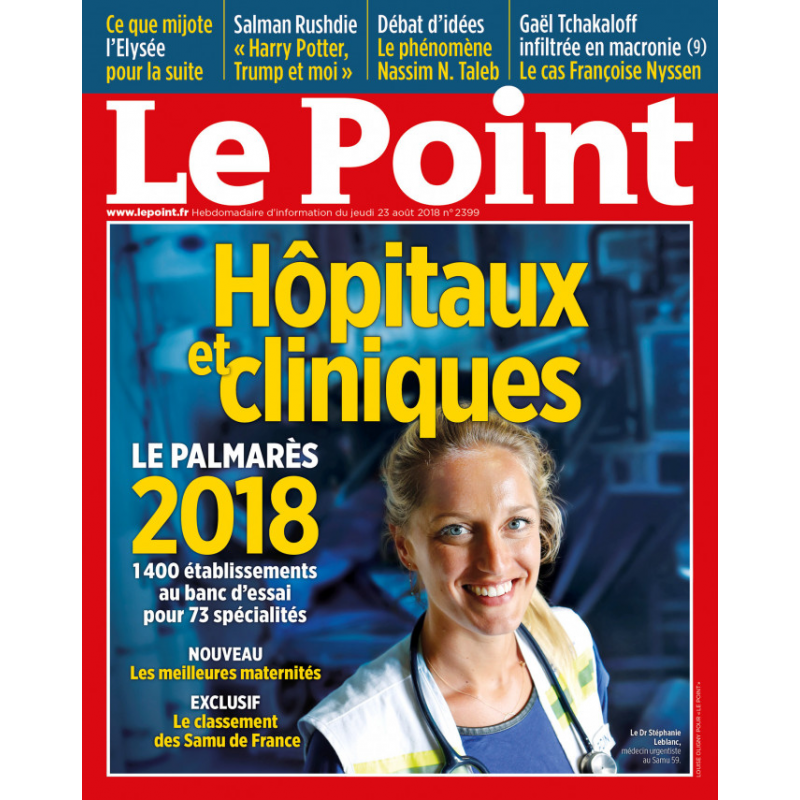 Palmarès des Hôpitaux et Cliniques - Le Point - 2018